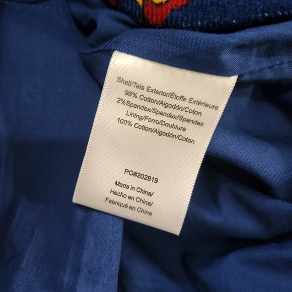 NWT Modcloth Blazer Jacket  Blue Floral Paisley Corduroy Size XL Vibrant 70s - Picture 7 of 9